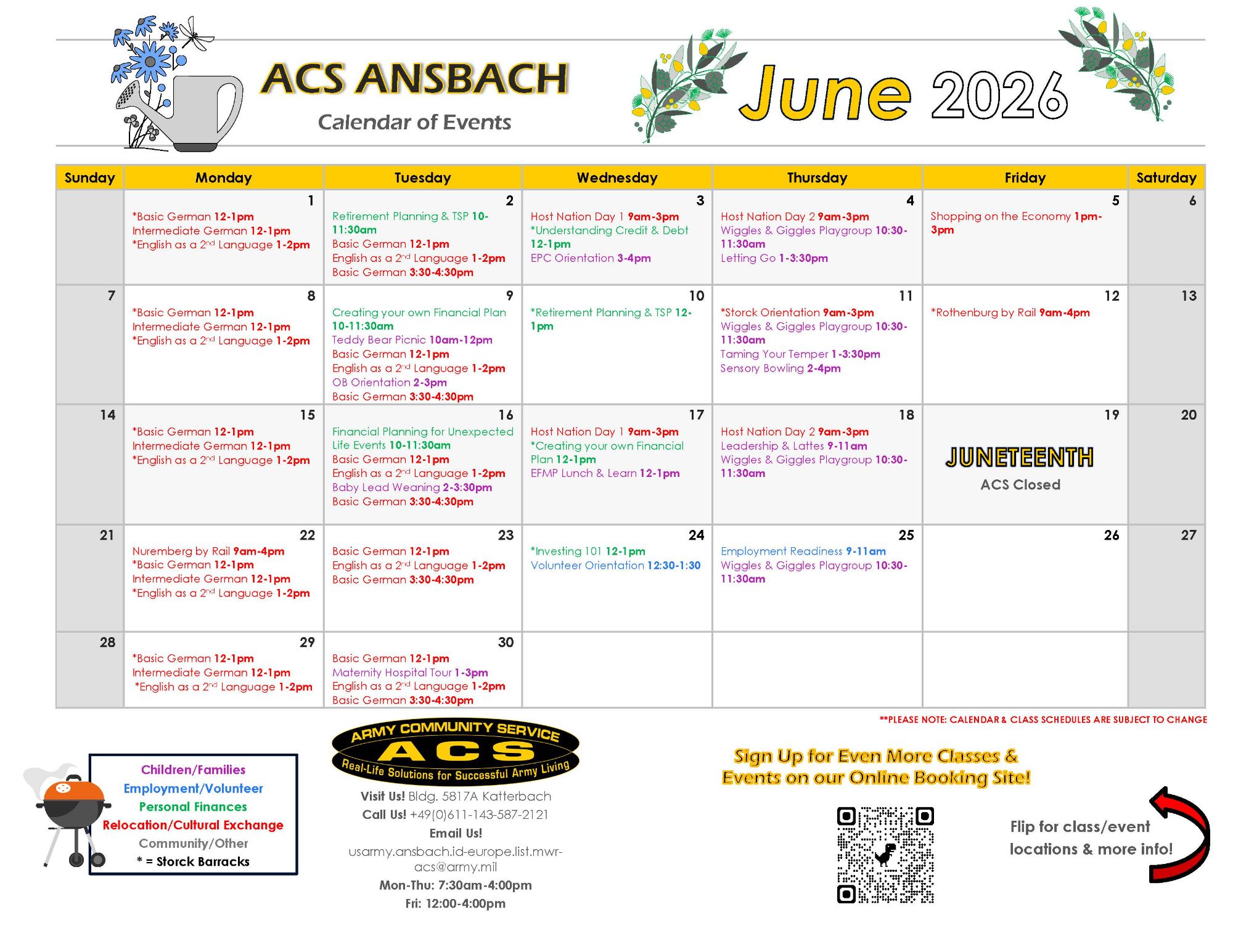 ACS June 2026 Calendar of Events ACS June 2026 Calendar of Events